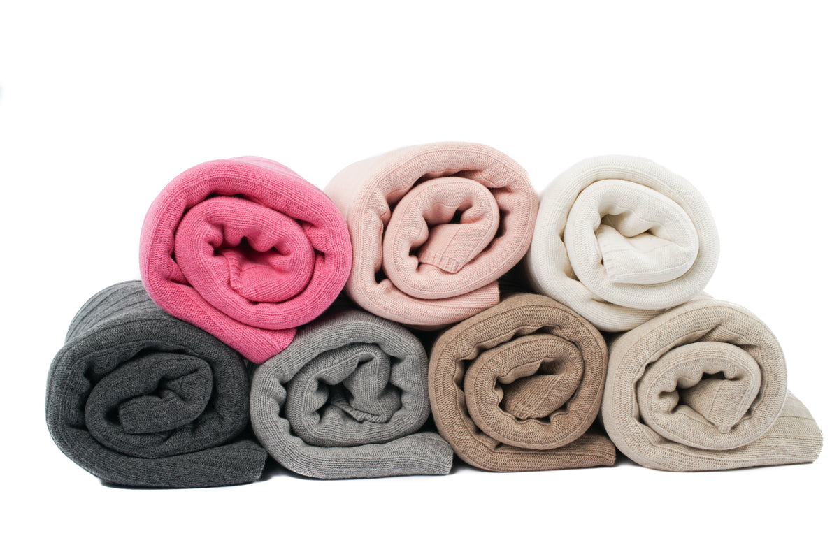 Strickdecken von Ritter Decken aus 100 % Schurwolle