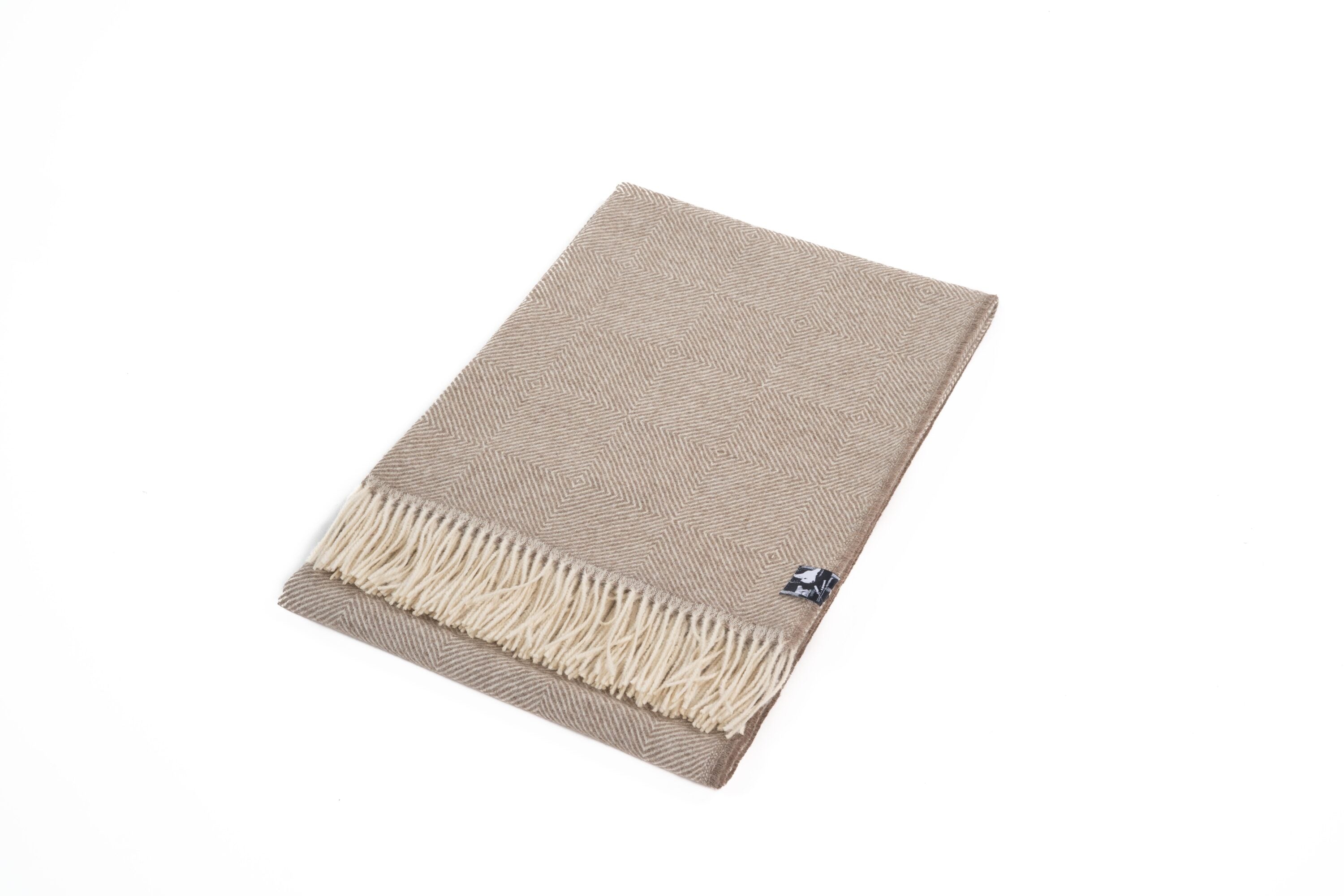 Alpaka Plaid Castillo Braun Hauptaufnahme Wohndecke Tagesdecke