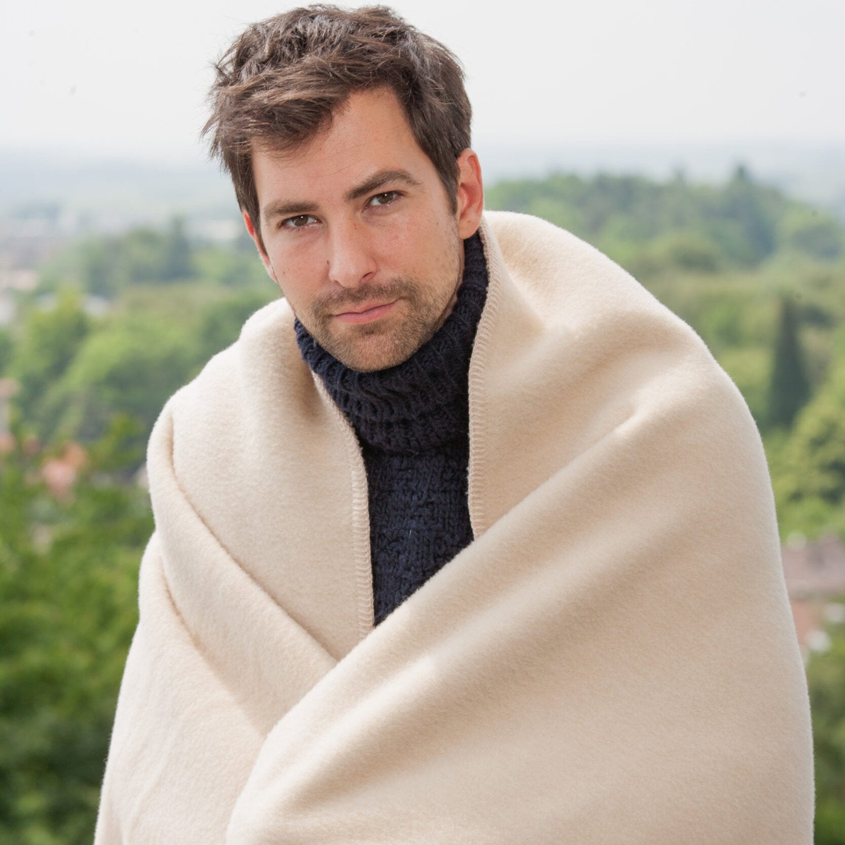 Karlsbad Creme Stimmungsbild Ritter Decken Wolldecke