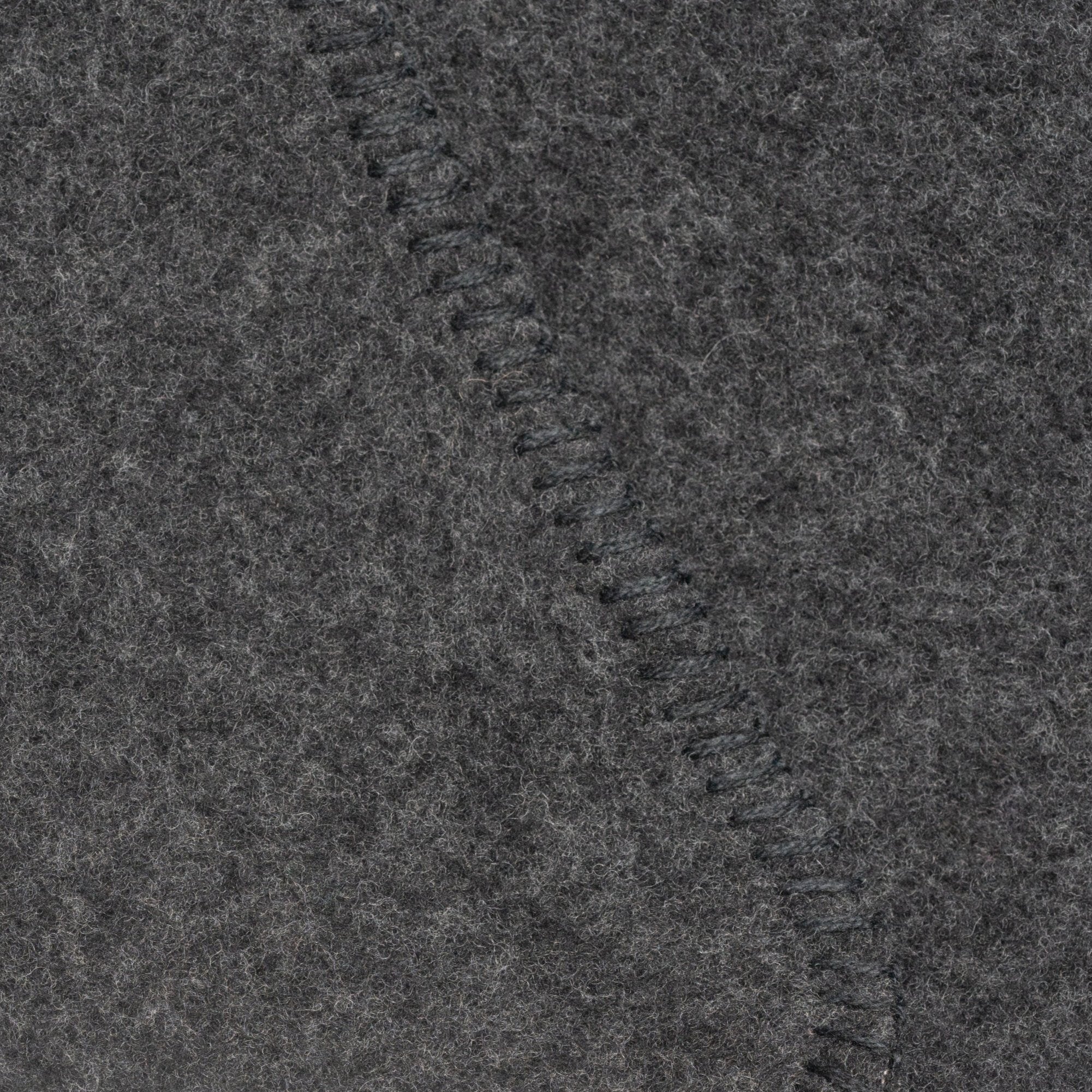 Karlsbad Farbmuster anthrazit Wolldecke