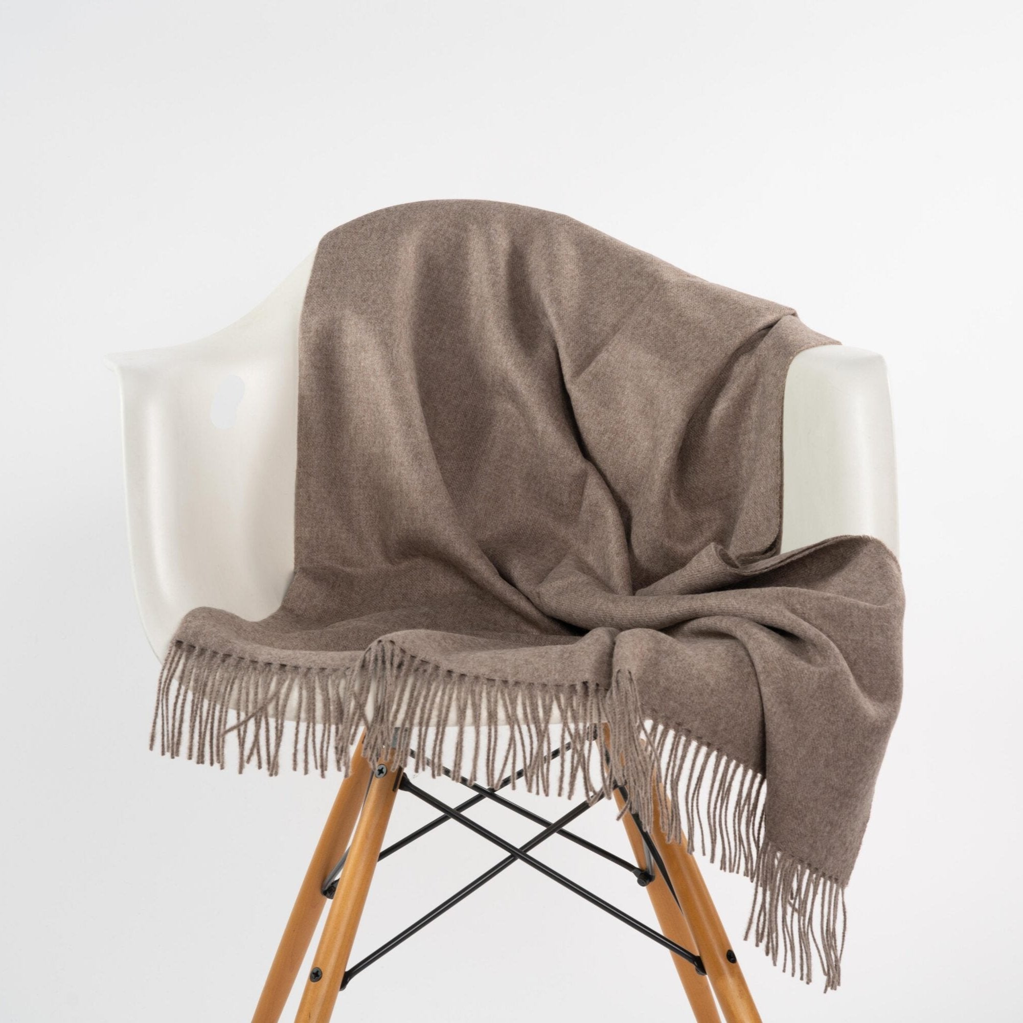 Plaza Silkeborg Babyalpaka Plaid braun meliert