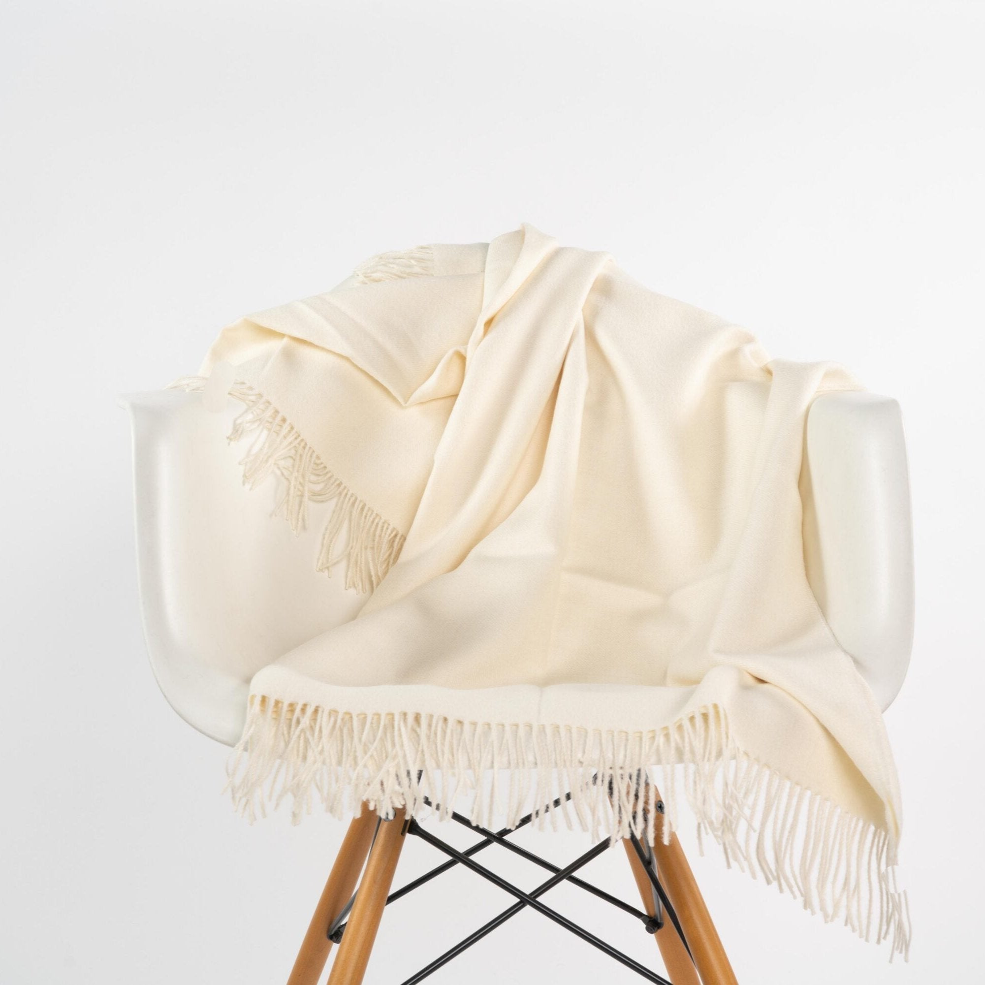 Plaza Silkeborg Babyalpaka Plaid naturweiss