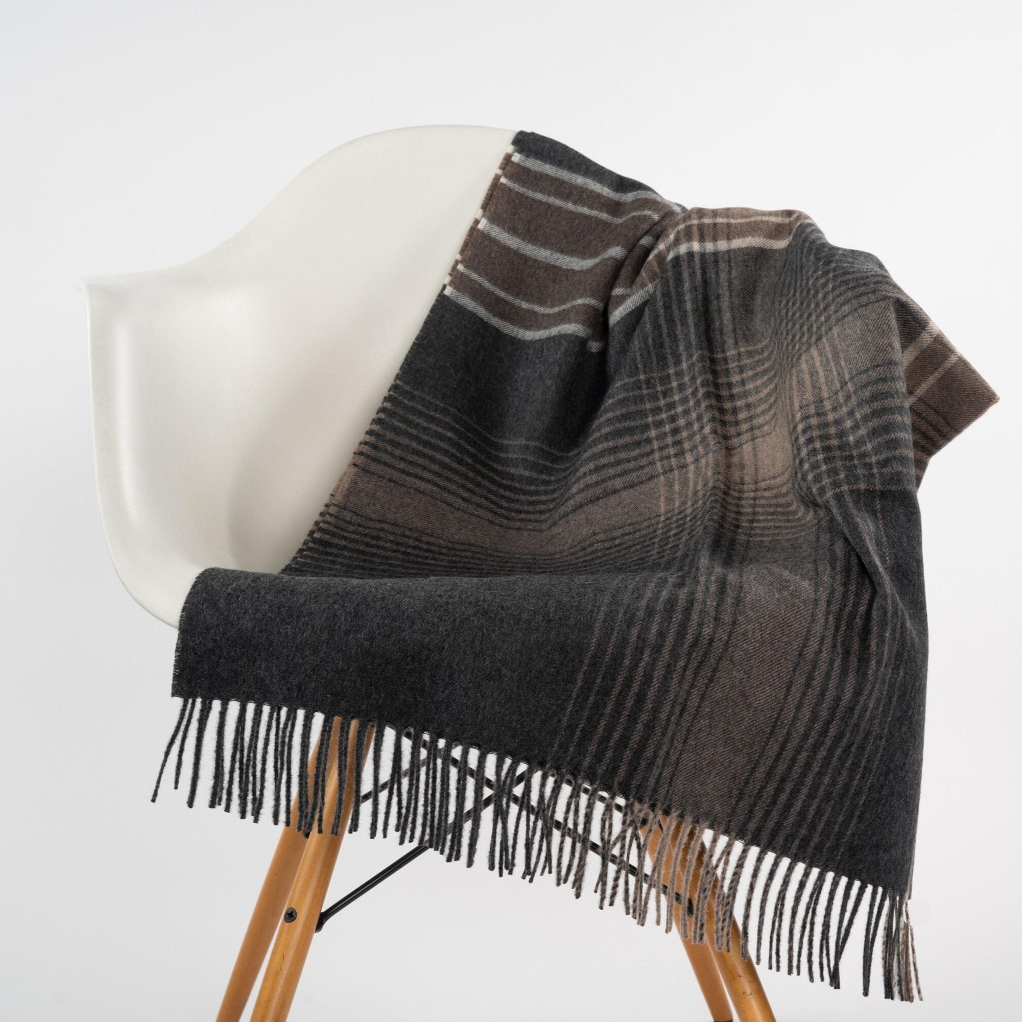 Silkeborg Santa Cruz Babyalpaka Plaid braun kariert