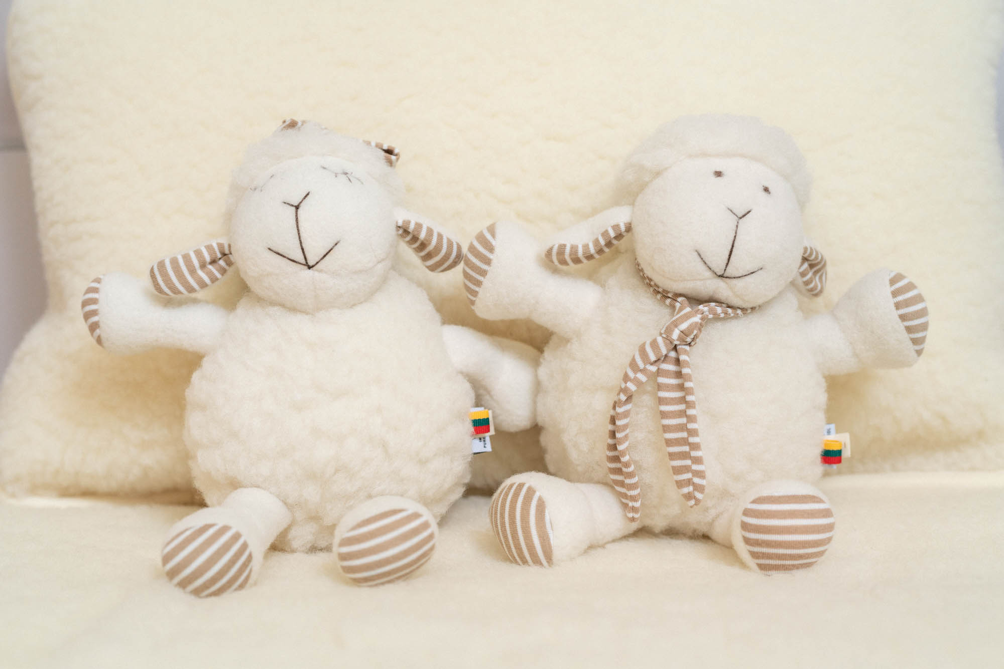 Flokati Plüschtiere Floh und Kati