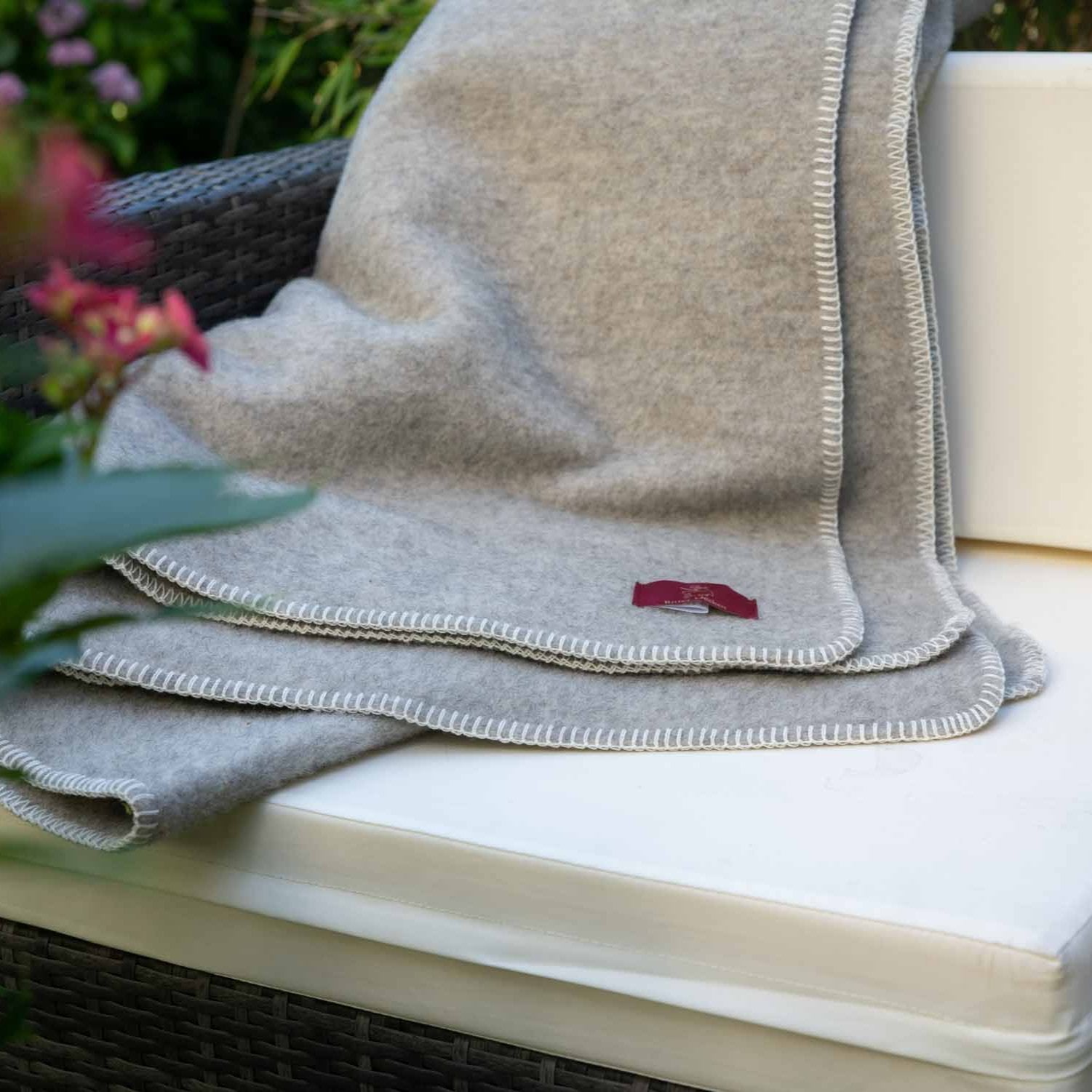 Gotland, Wolldecke Gotlandwolle Süddeutsche Wolle