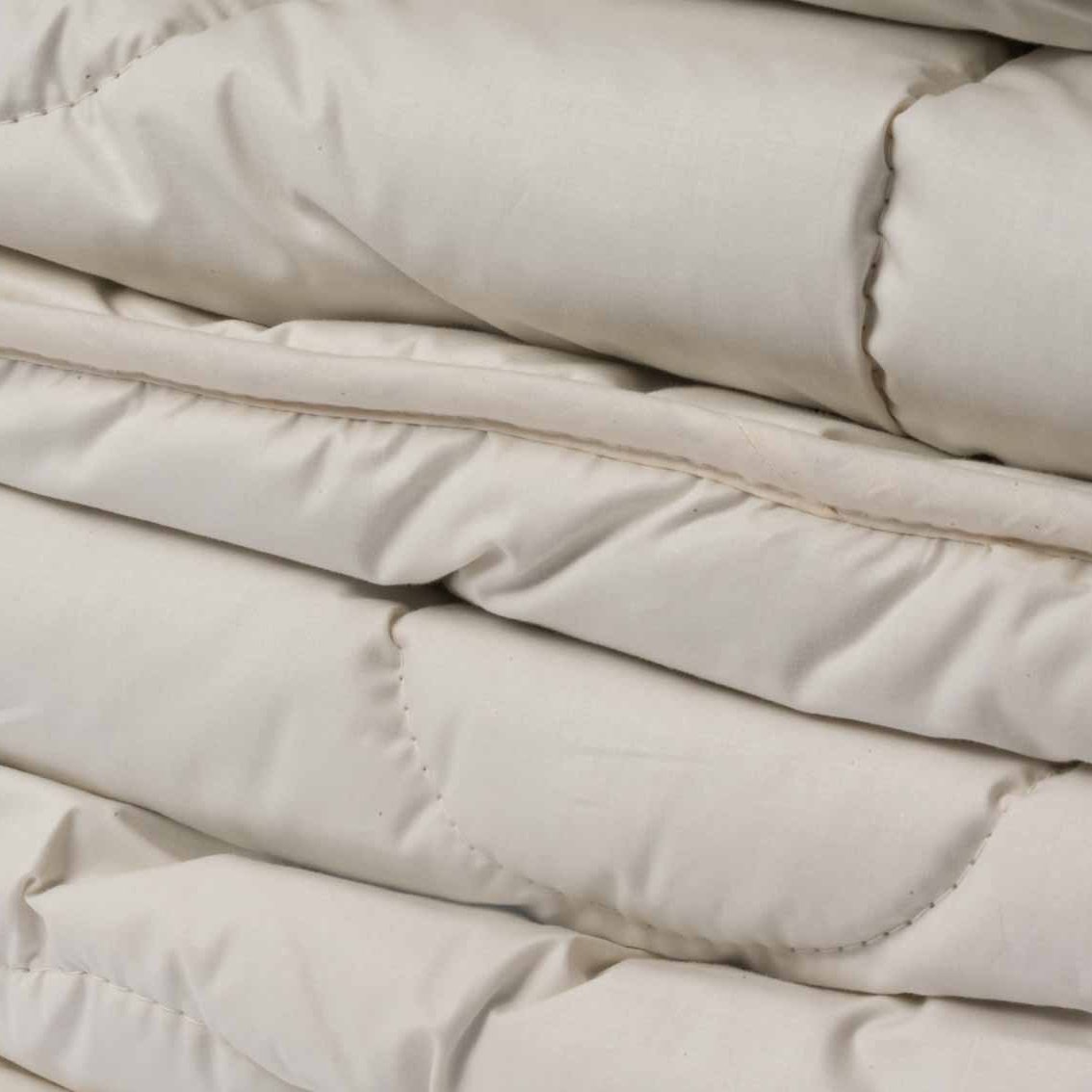 Kamelhaar Duosteppbett Detailaufnahme Steppung Ganzjahresdecke