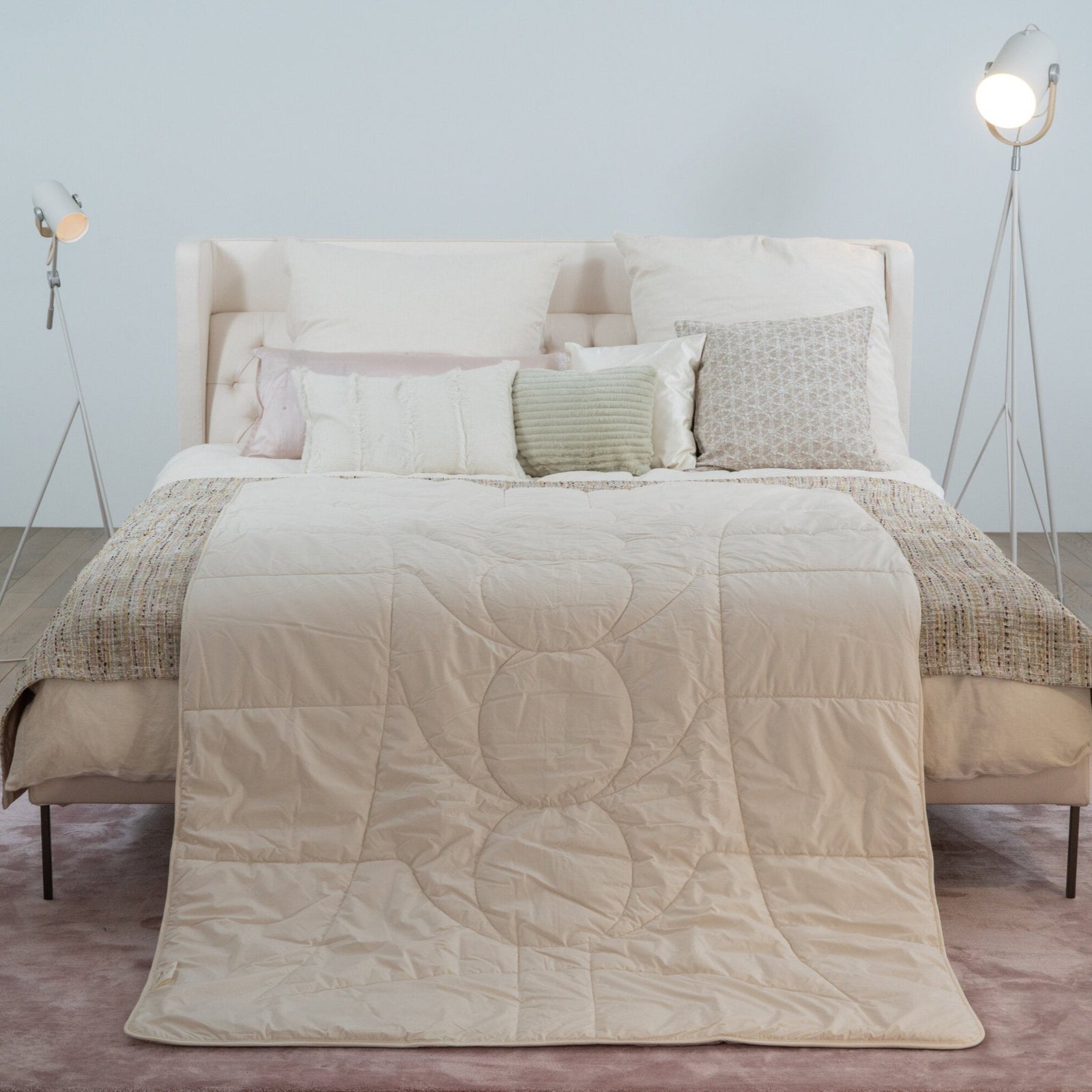 Casabiancheria Caleffi Aurora Steppdecke Für Doppelbett – 260 X 265 Cm, 100% Baumwolle, Hypoallergen
