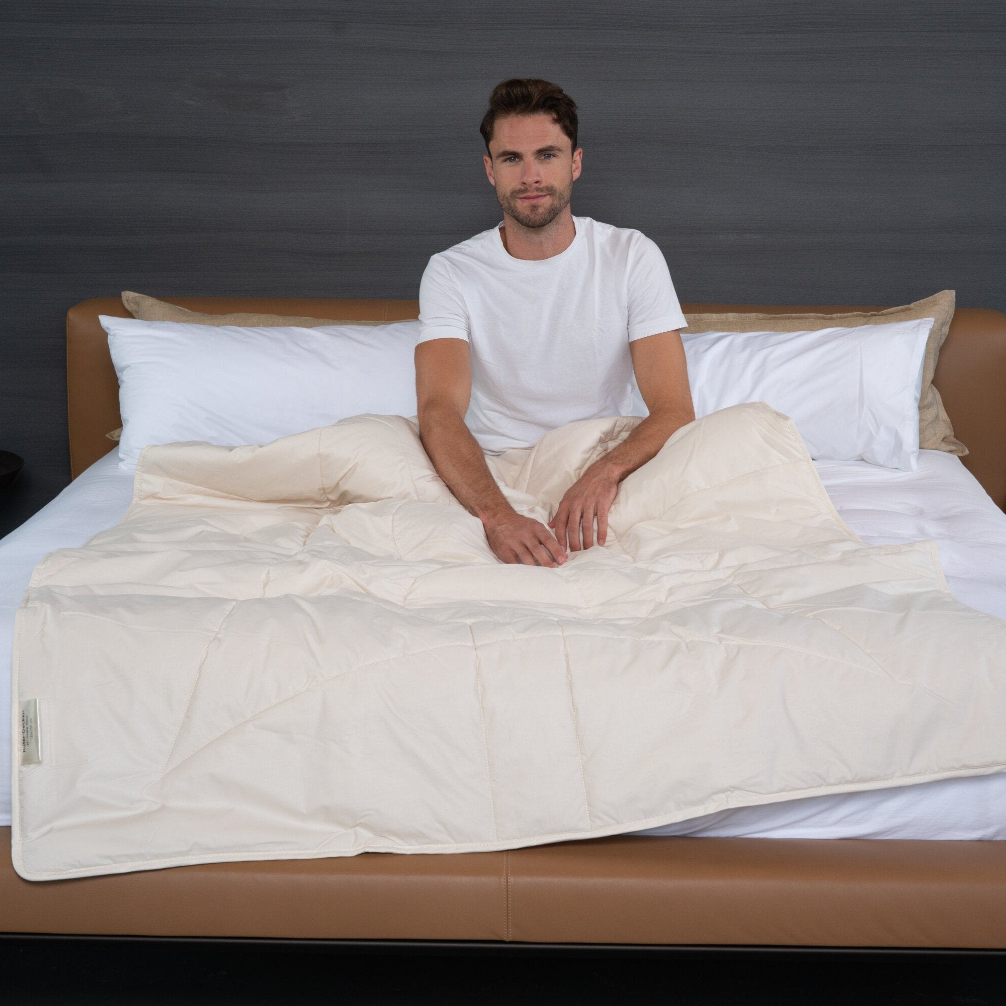 Ritter Decken Alpaka Mono Steppbett Stimmungsbild Bettdecke1