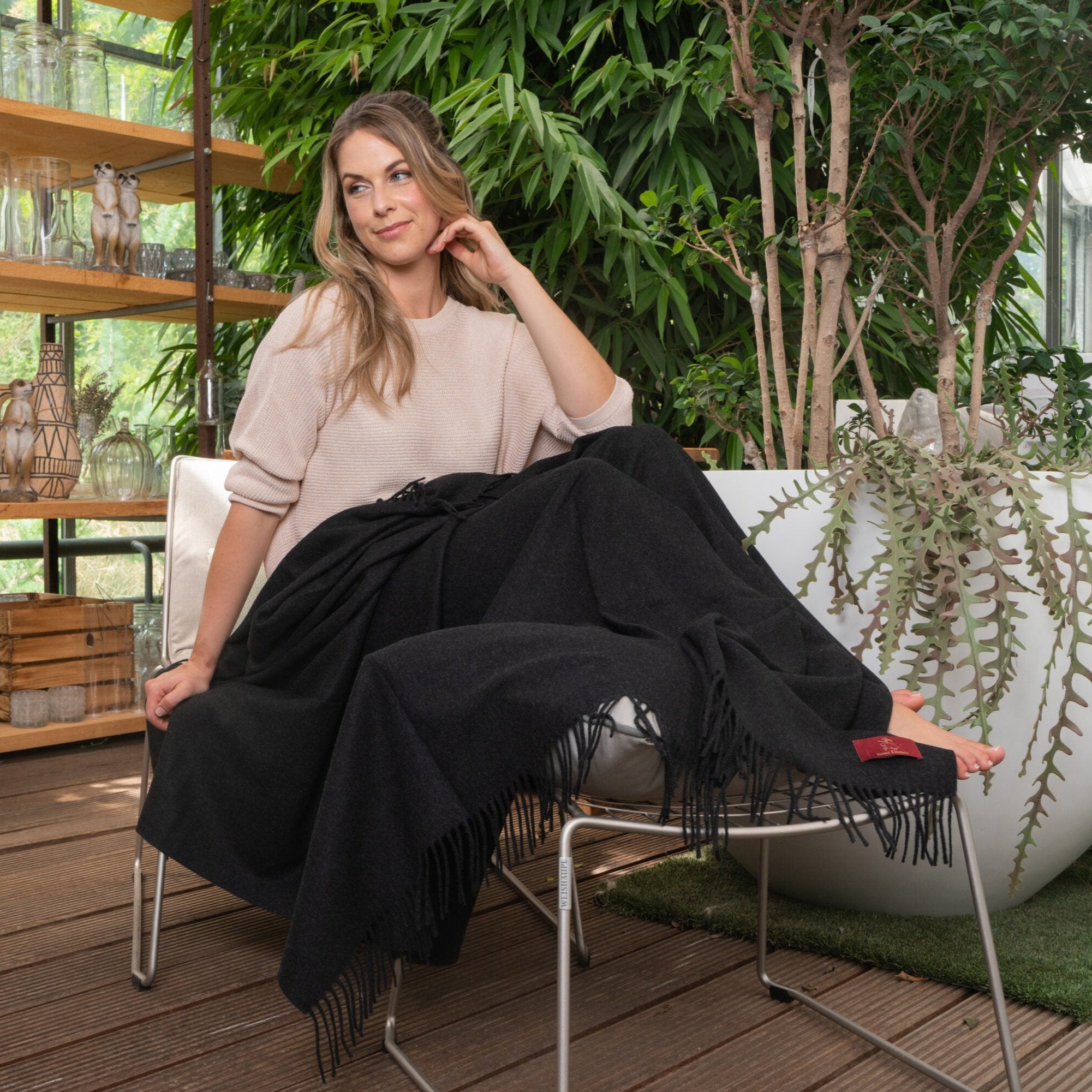 Ritter Decken Luzern Wollplaid Anthrazit.kaufen 642 2103