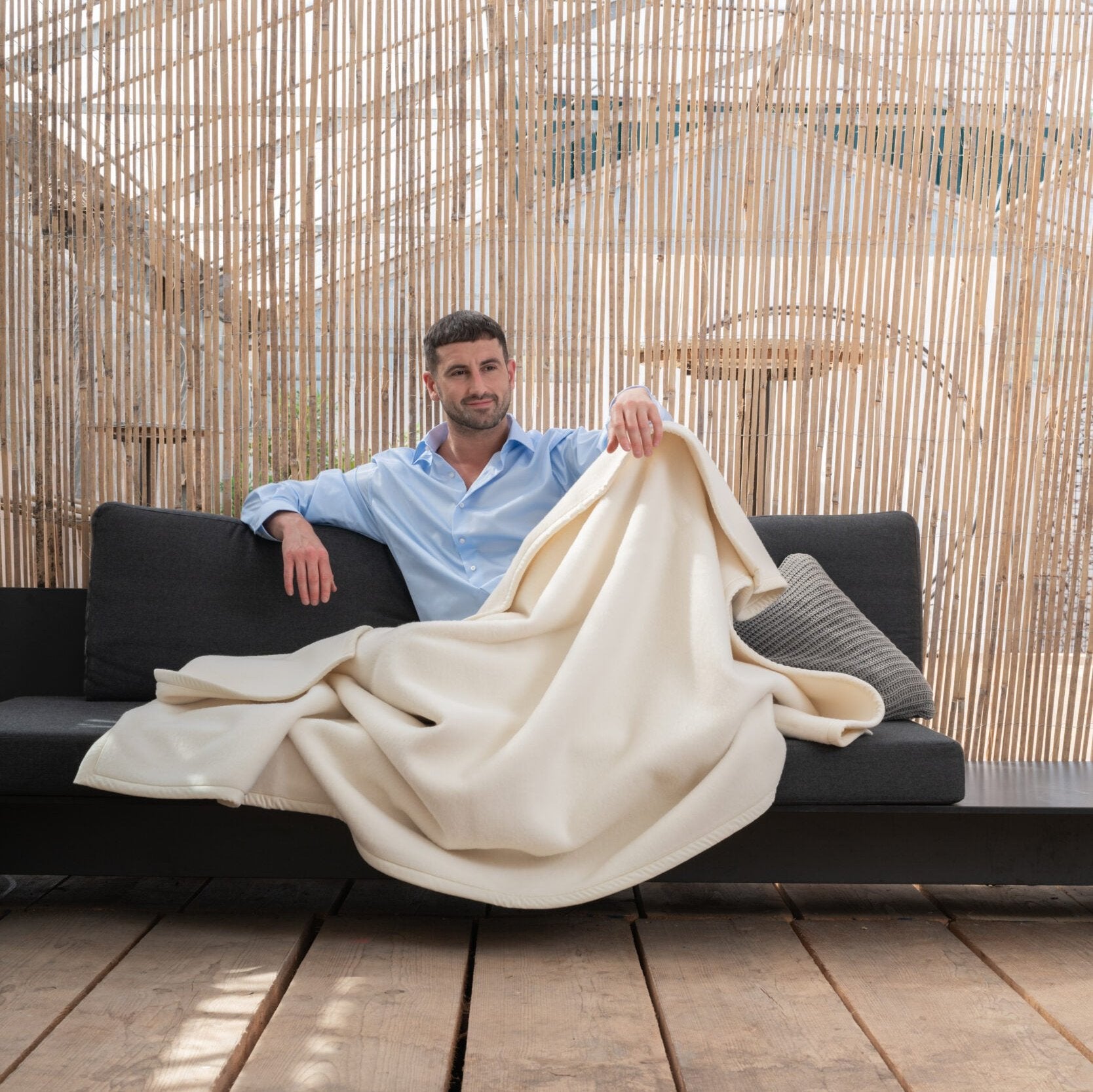 Ritter Decken Schurwolldecke Lanawash Weiss Kaufen 117 765