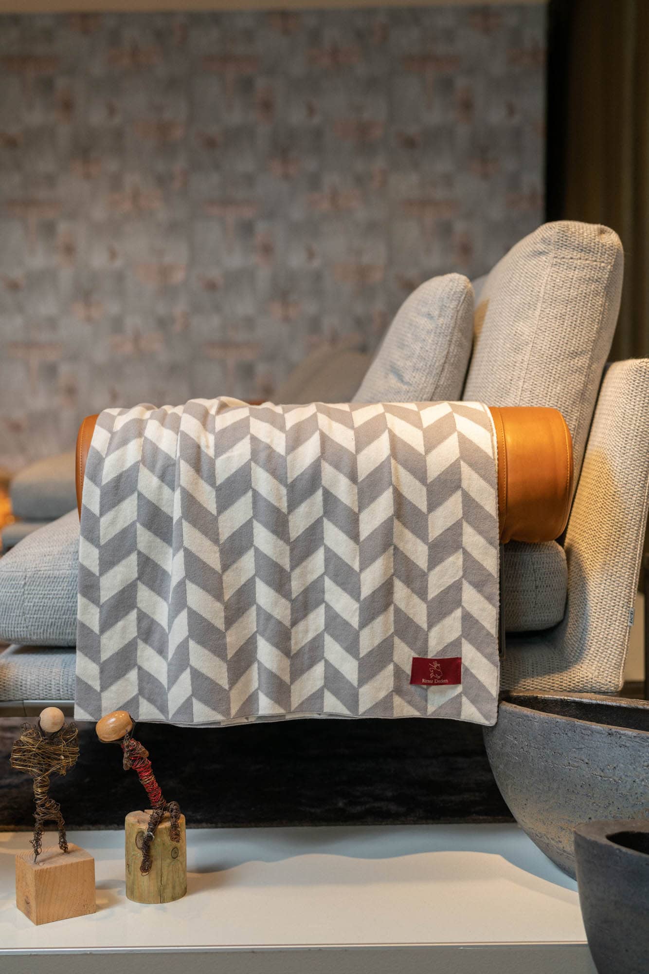 Ritter Decken Strickplaid Baumwolle Satara
