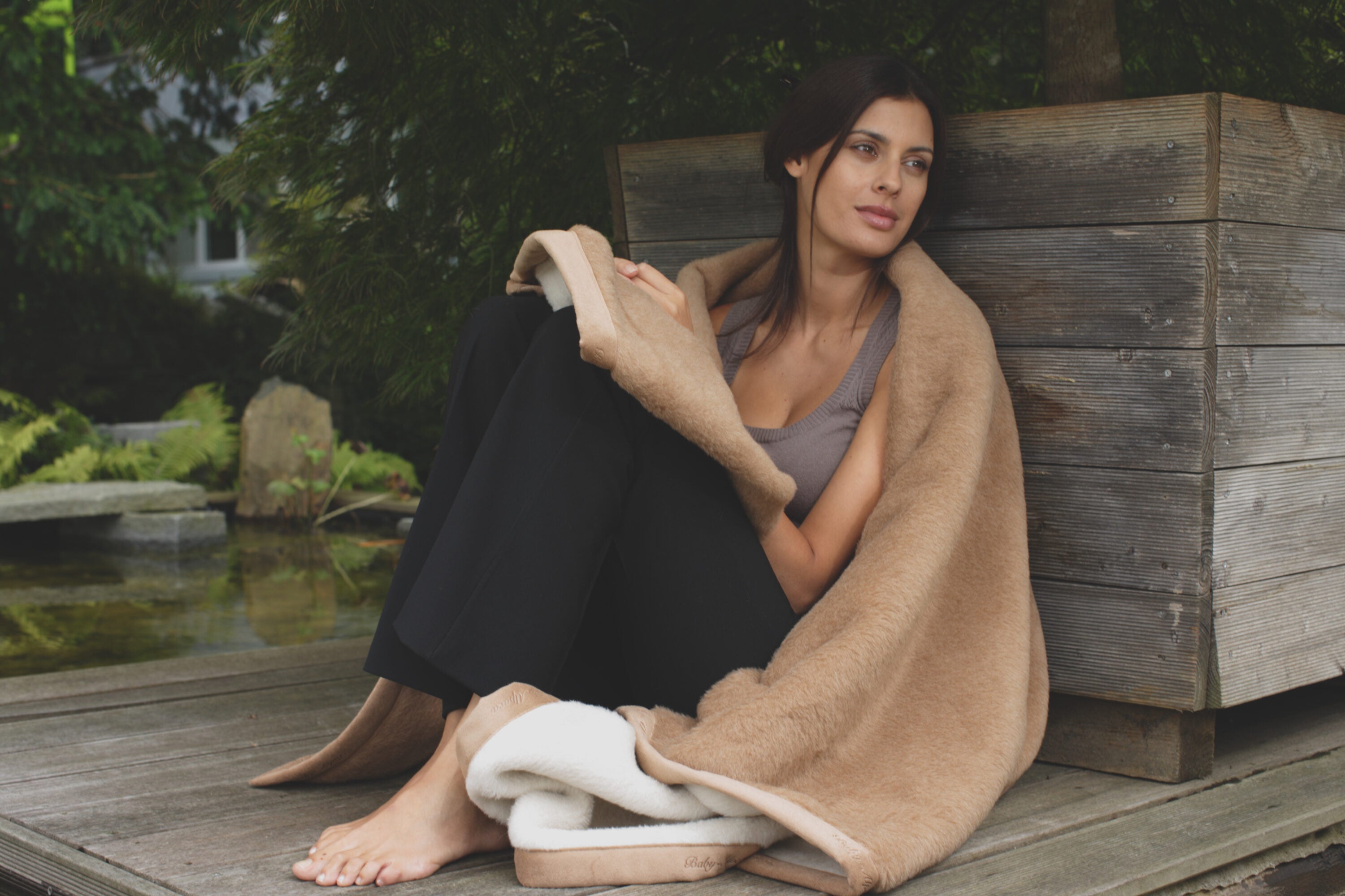 Suri Baby Alpaka Decke Stimmungsbild 11